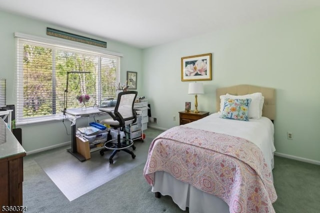 17 Steeple Chase Ct, Bedminster Twp, NJ 07921 - bedroom with carpet, baseboards, and an office area