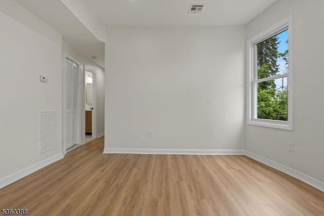 261 22nd St, Irvington Twp, NJ 07111 - unfurnished room featuring light wood-style flooring and baseboards