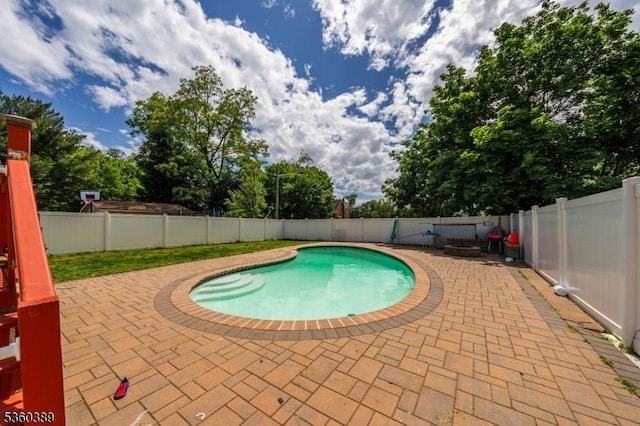 896 Maurice Ave, Rahway City, NJ 07065 - view of pool featuring a patio and a fenced backyard