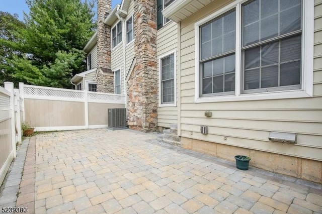 12 Hudson Dr, Bernards Twp, NJ 07920 - view of patio with central air condition unit