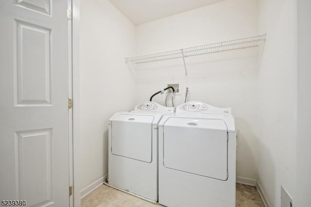 12 Hudson Dr, Bernards Twp, NJ 07920 - washroom featuring independent washer and dryer and baseboards