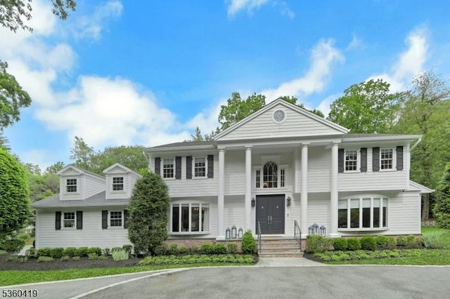 325 Hobar Ct, Franklin Lakes Boro, NJ 07417 - view of greek revival house