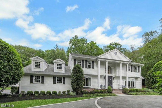 325 Hobar Ct, Franklin Lakes Boro, NJ 07417 - neoclassical / greek revival house featuring a porch