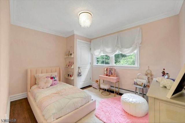 325 Hobar Ct, Franklin Lakes Boro, NJ 07417 - bedroom featuring crown molding, wood finished floors, and baseboards