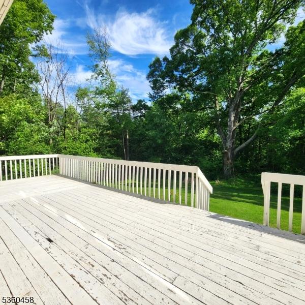 161 Neilson Rd, Wantage Twp, NJ 07461 - wooden deck featuring a yard
