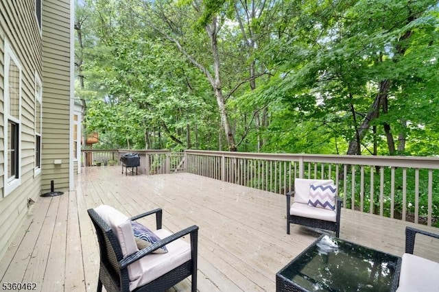 18 Hartley Ln, Bernards Twp, NJ 07920 - wooden deck featuring area for grilling