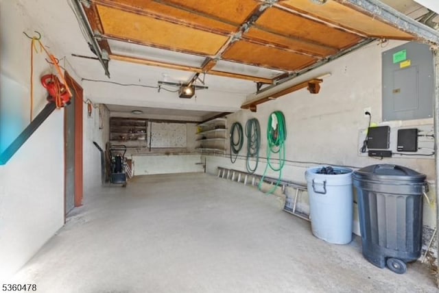 30 Fox Hill Rd, Fairfield Twp, NJ 07004 - garage with electric panel and a garage door opener