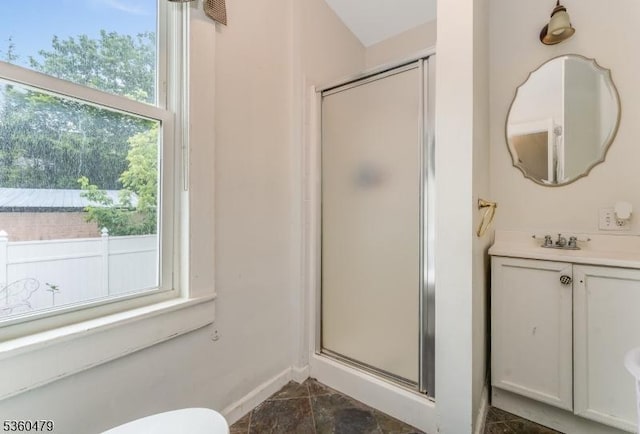 44 Main St, Califon Boro, NJ 07830 - full bathroom with a stall shower and vanity
