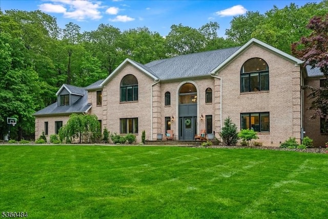95 Underrock Rd, Sparta Twp, NJ 07871 - view of front of house featuring a front lawn and brick siding