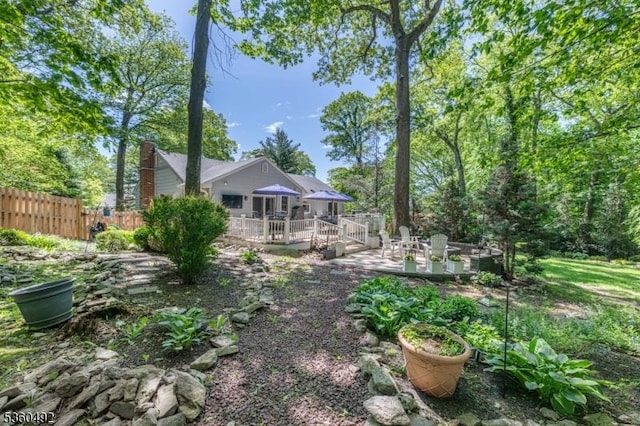 107 Shady Ln, Randolph Twp, NJ 07869 - view of yard with a deck