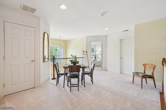 81 Schindler Way, Fairfield Twp, NJ 07004 - dining area featuring carpet floors, baseboards, and recessed lighting