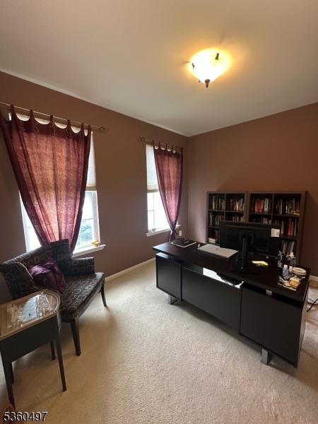 30 Julie Ct, Franklin Twp, NJ 08873 - home office featuring light colored carpet and baseboards
