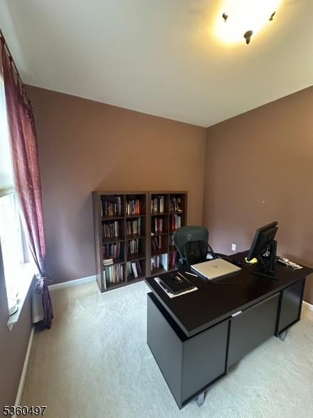 30 Julie Ct, Franklin Twp, NJ 08873 - home office featuring light colored carpet and baseboards