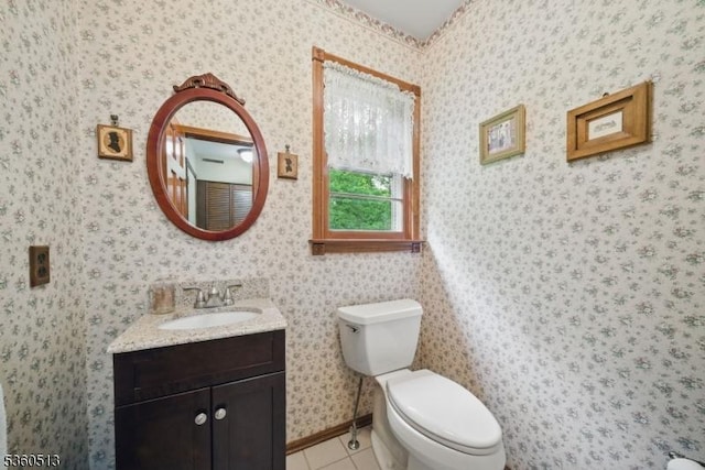 15 Fox Run, Parsippany-Troy Hills Twp, NJ 07834 - bathroom featuring tile patterned flooring, vanity, and toilet