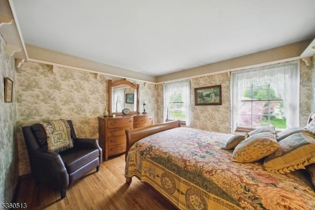 15 Fox Run, Parsippany-Troy Hills Twp, NJ 07834 - bedroom featuring wallpapered walls and wood finished floors