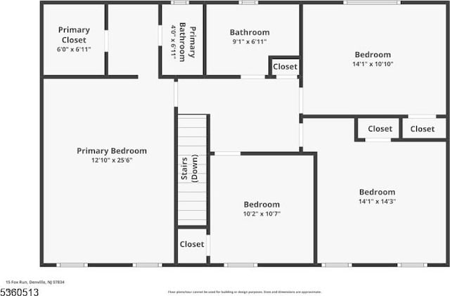 15 Fox Run, Parsippany-Troy Hills Twp, NJ 07834 - home floor plan
