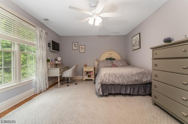 19 Britton Rd, Delaware Twp, NJ 08559 - bedroom with baseboards and ceiling fan