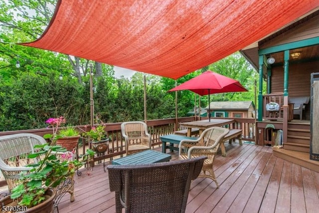 14 Lindberg Trl, Rockaway Twp, NJ 07866 - view of wooden terrace