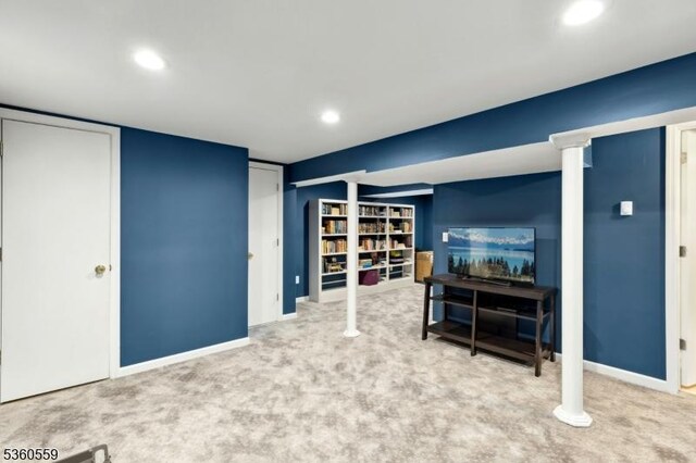 392 Park View Dr, Scotch Plains Twp, NJ 07076 - carpeted bedroom with recessed lighting and baseboards