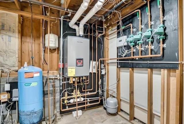 37 King George Rd, Warren Twp, NJ 07059 - utility room with tankless water heater