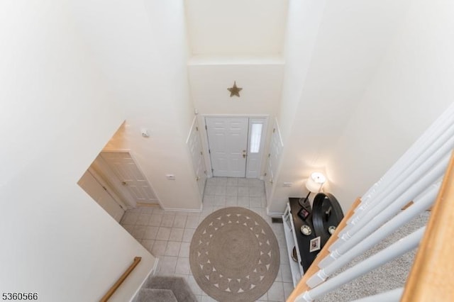 6 Apgar Ct, Raritan Twp, NJ 08822 - tiled foyer entrance with a towering ceiling and baseboards