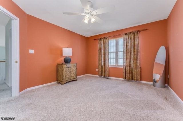 6 Apgar Ct, Raritan Twp, NJ 08822 - empty room with a ceiling fan, carpet flooring, and baseboards