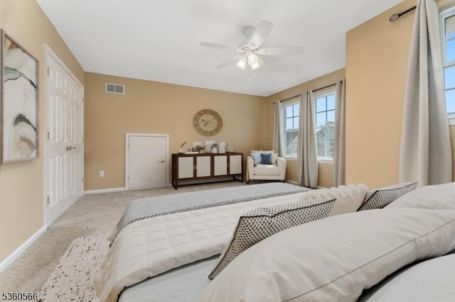 6 Apgar Ct, Raritan Twp, NJ 08822 - bedroom with carpet, baseboards, and ceiling fan