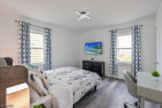 1036 Creger Ave, Union Twp, NJ 07083 - bedroom with dark wood finished floors and baseboards