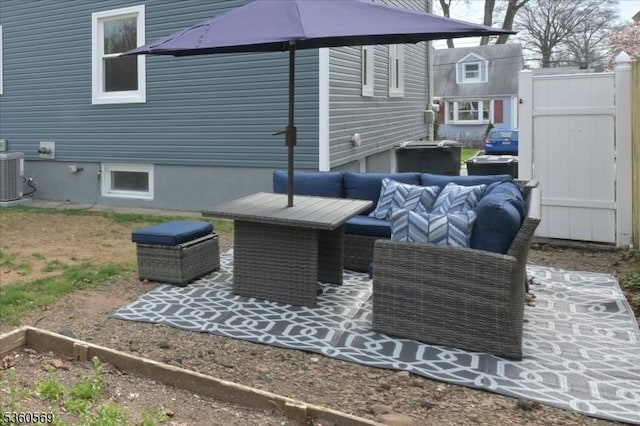 1036 Creger Ave, Union Twp, NJ 07083 - view of patio / terrace with cooling unit and an outdoor hangout area