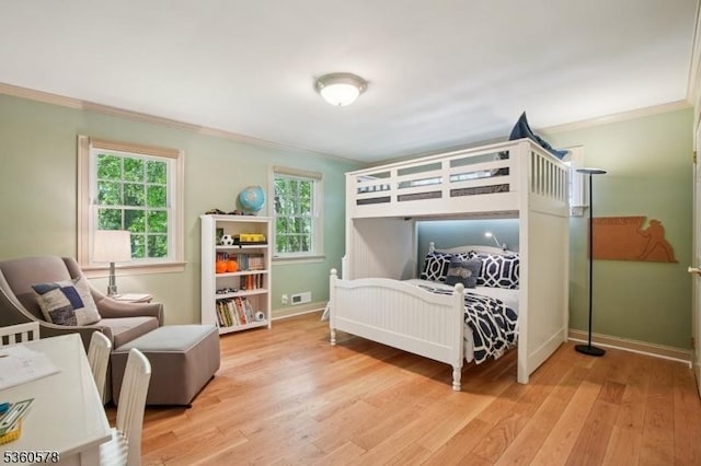 5 Barry Ln, Millburn Twp, NJ 07078 - bedroom featuring crown molding, wood finished floors, and baseboards