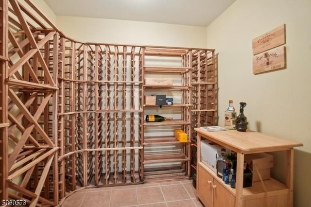 5 Barry Ln, Millburn Twp, NJ 07078 - wine room with tile patterned flooring