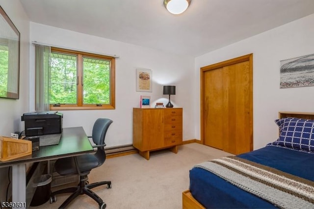 81 Coppermine Rd, Franklin Twp, NJ 08540 - bedroom with carpet and an office area