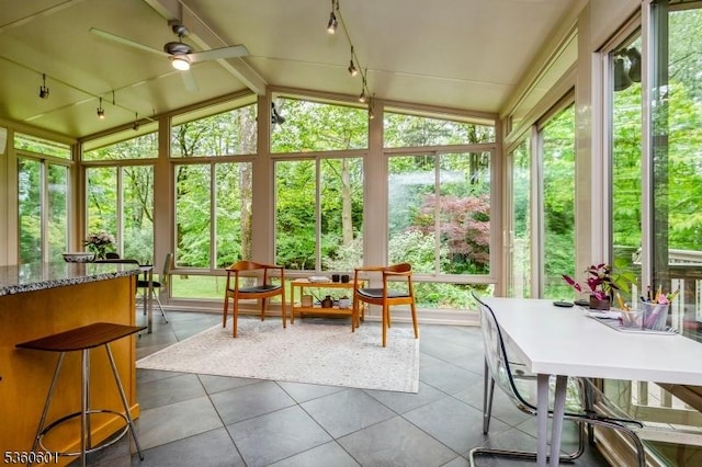 81 Coppermine Rd, Franklin Twp, NJ 08540 - sunroom featuring lofted ceiling, healthy amount of natural light, and tile patterned floors
