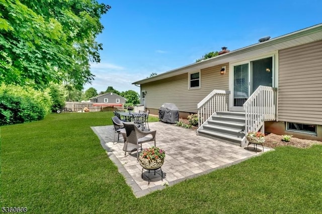 11 Anne St, Hillsborough Twp, NJ 08844 - view of green lawn featuring a patio