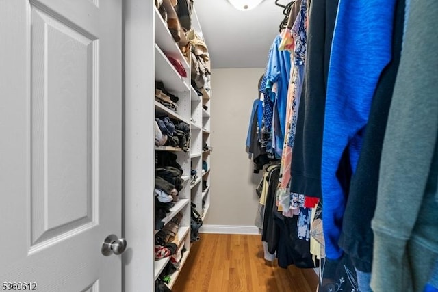 143 Oak St, Bridgewater Twp, NJ 08807 - walk in closet with wood finished floors