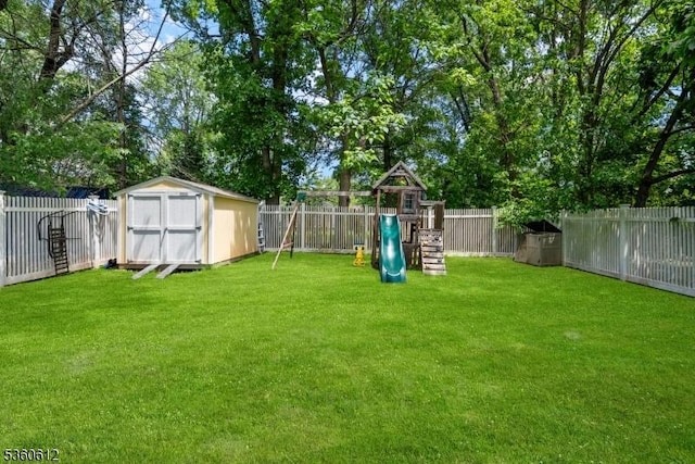 143 Oak St, Bridgewater Twp, NJ 08807 - view of yard featuring a playground