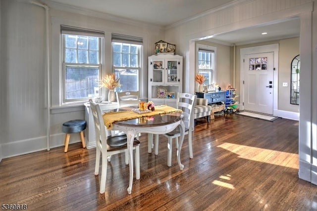 22 Somerset Ave, Bernardsville Boro, NJ 07924 - dining space with crown molding and wood finished floors