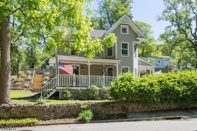 51 E Main St, High Bridge Boro, NJ 08829 - back of property with covered porch