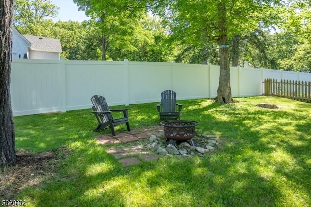 51 E Main St, High Bridge Boro, NJ 08829 - view of yard with an outdoor fire pit
