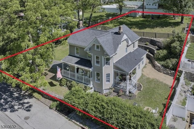 51 E Main St, High Bridge Boro, NJ 08829 - view of subject property with property parcel outlined