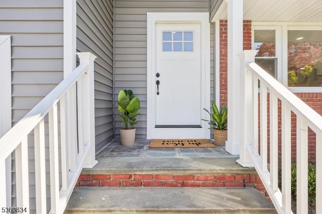 541 Westfield Rd, Scotch Plains Twp, NJ 07076 - property entrance with a porch and brick siding
