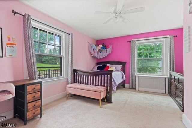 126 Beech St, Nutley Twp, NJ 07110 - bedroom with multiple windows, carpet floors, and baseboards