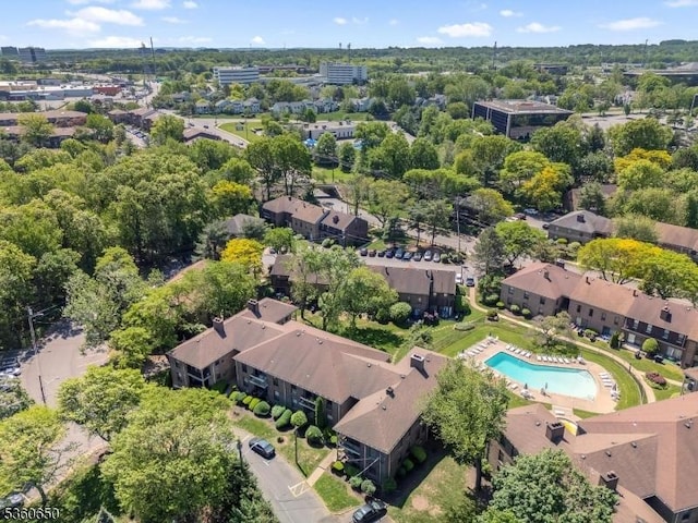 323 Gill Ln Unit Q, Woodbridge Twp, NJ 08830 - aerial view of property's location with a pool