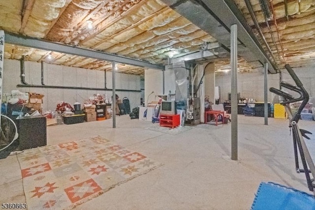 40 Upsala Ct, East Orange City, NJ 07017 - unfinished below grade area with heating unit