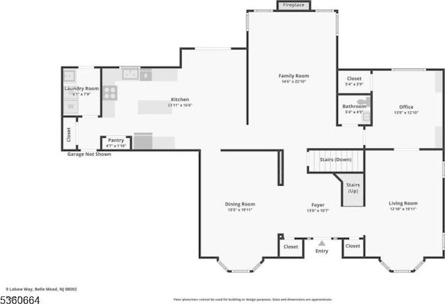 9 Labaw Way, Montgomery Twp, NJ 08502 - property floor plan