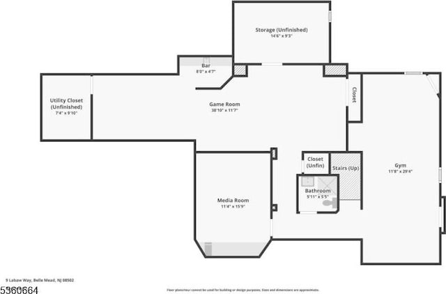 9 Labaw Way, Montgomery Twp, NJ 08502 - room layout