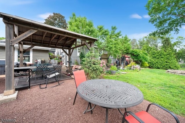 126 Smith Rd, Franklin Twp, NJ 08873 - view of patio / terrace featuring a gazebo