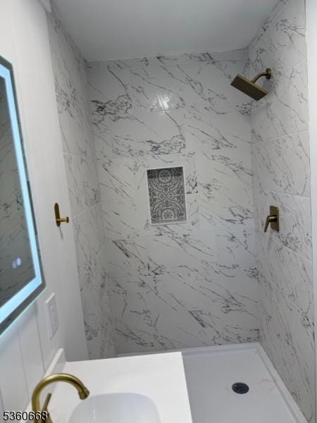 67 Mead St, Newark City, NJ 07106 - full bathroom with a sink and a shower