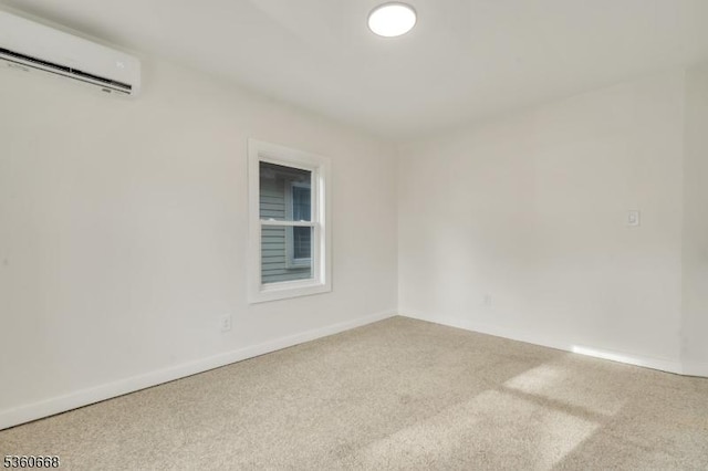 67 Mead St, Newark City, NJ 07106 - unfurnished room with carpet floors, an AC wall unit, and baseboards