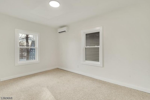 67 Mead St, Newark City, NJ 07106 - unfurnished room featuring carpet floors, a wall unit AC, and baseboards